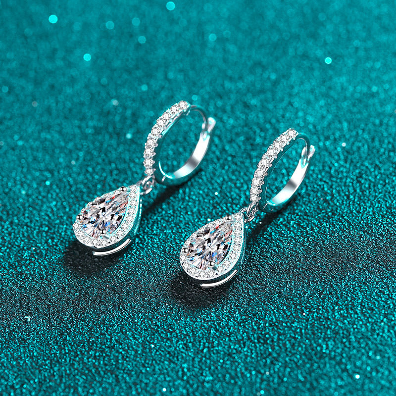 Monardas Dripping Luxury Moissanite Earrings - GRA Certified