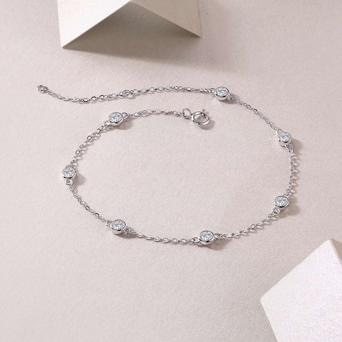 moissanite tennis bracelet 925 sterling silver minimalist luxury