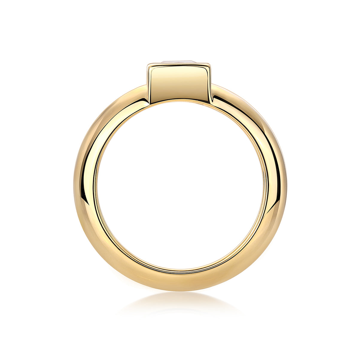 princess cut moissanite ring 925 sterling silver gold minimalist luxury