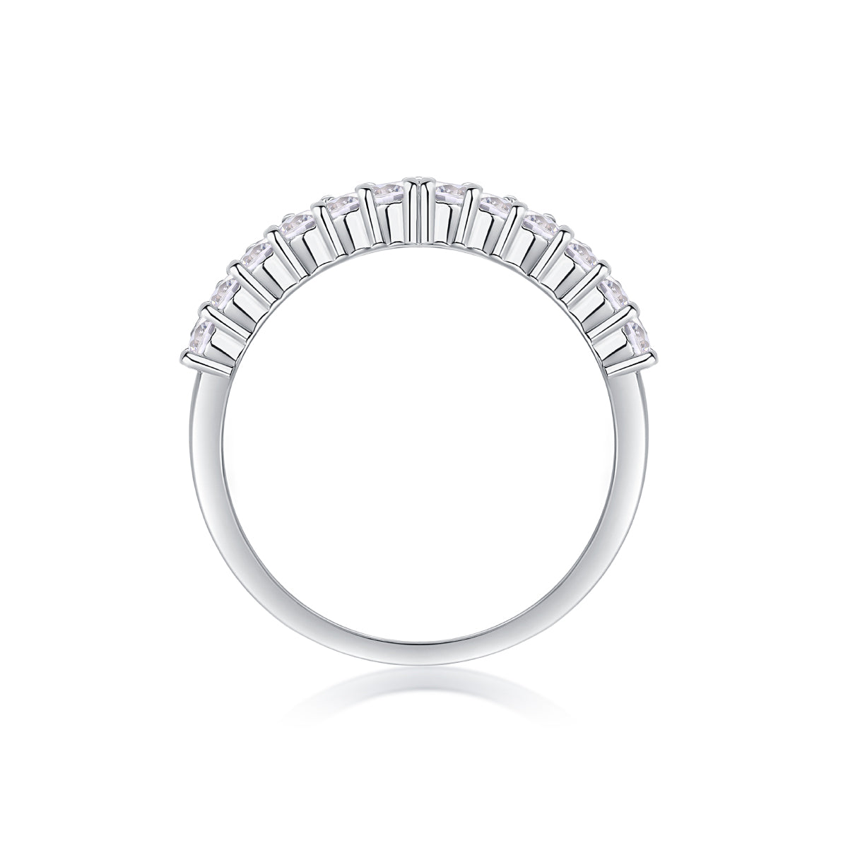 moissanite crown ring 925 sterling silver minimalist luxury band