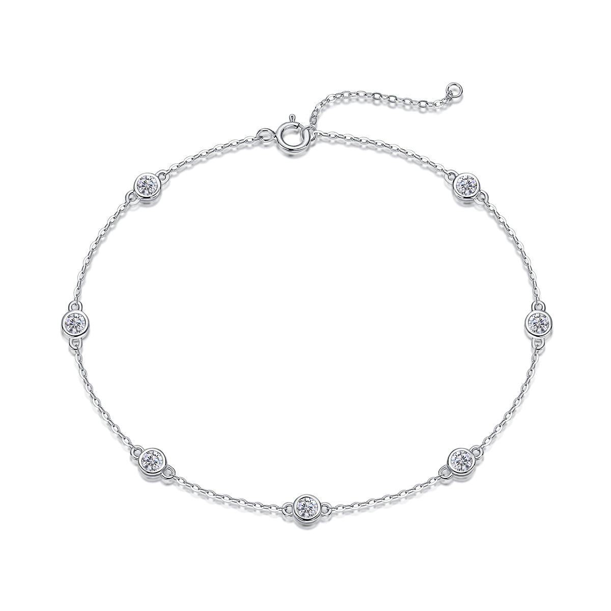 moissanite tennis bracelet 925 sterling silver minimalist luxury