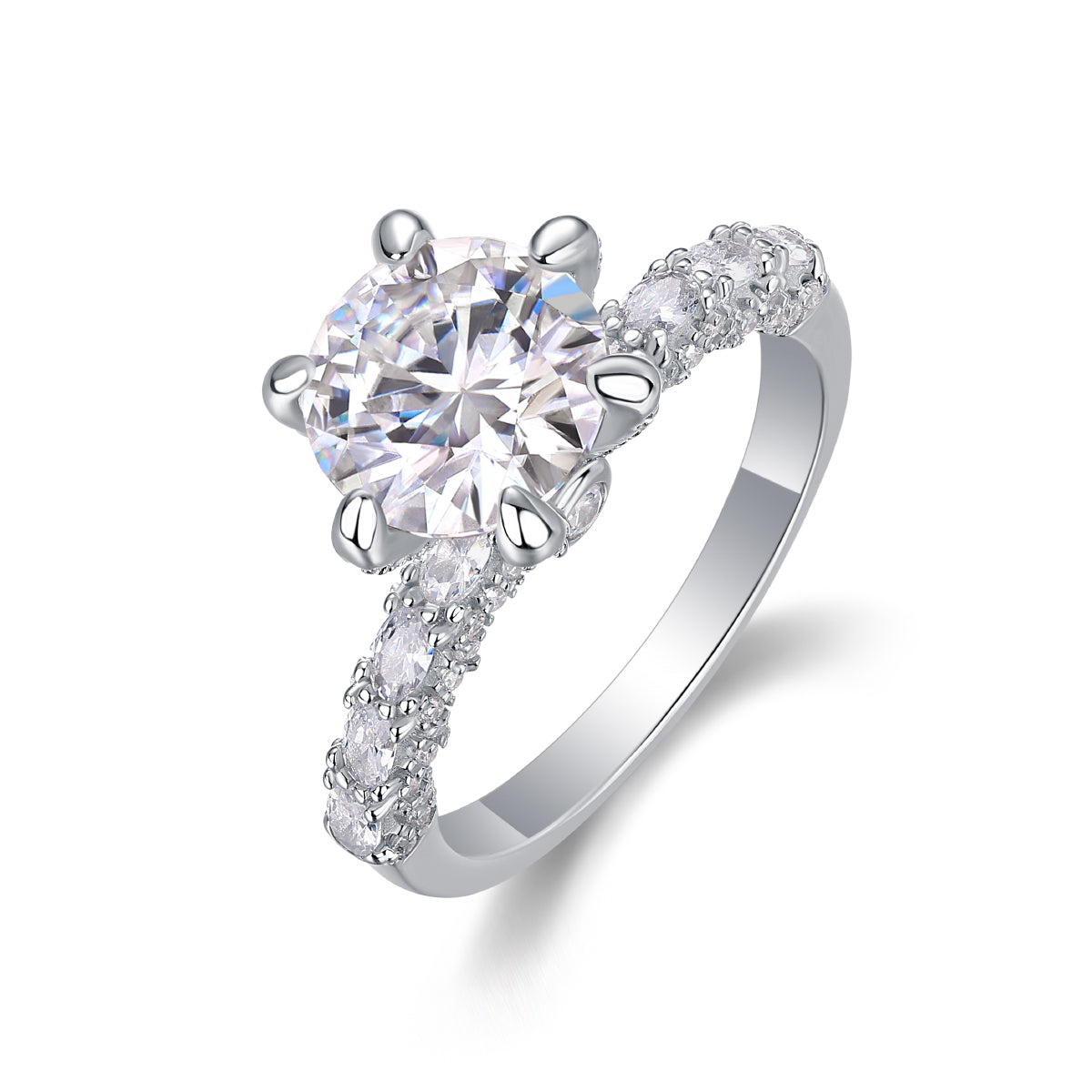 1ct 2ct 3ct moissanite wedding ring set 925 sterling silver bridal engagement rings