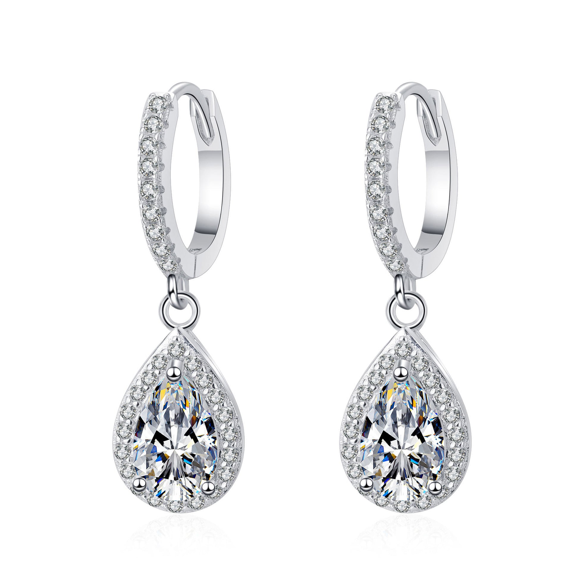 Monardas Dripping Luxury Moissanite Earrings - GRA Certified