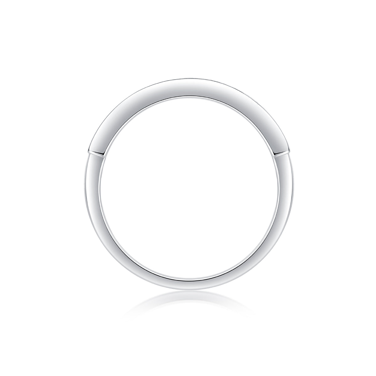 moissanite eternity ring 925 sterling silver square cut band diamond alternative