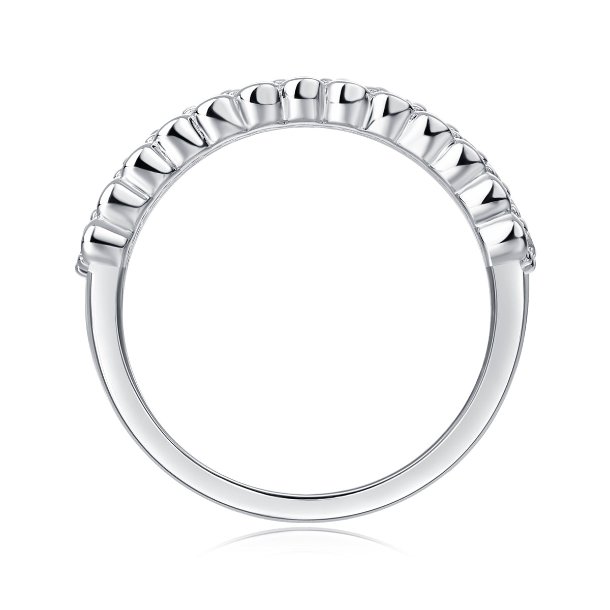 moissanite multi row ring 925 sterling silver statement minimalist luxury