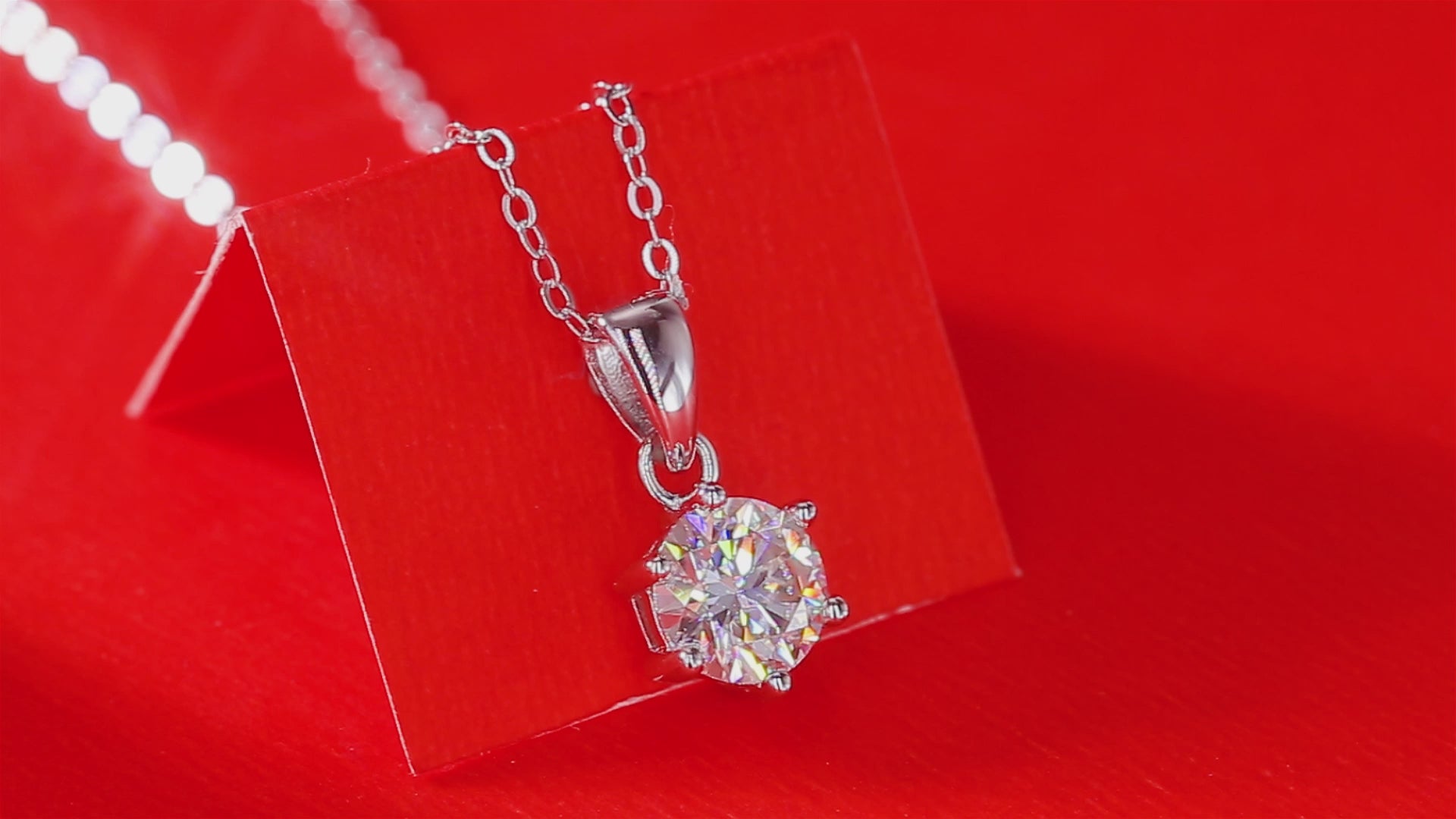 moissanite pendant necklace 925 sterling silver solitaire minimalist luxury