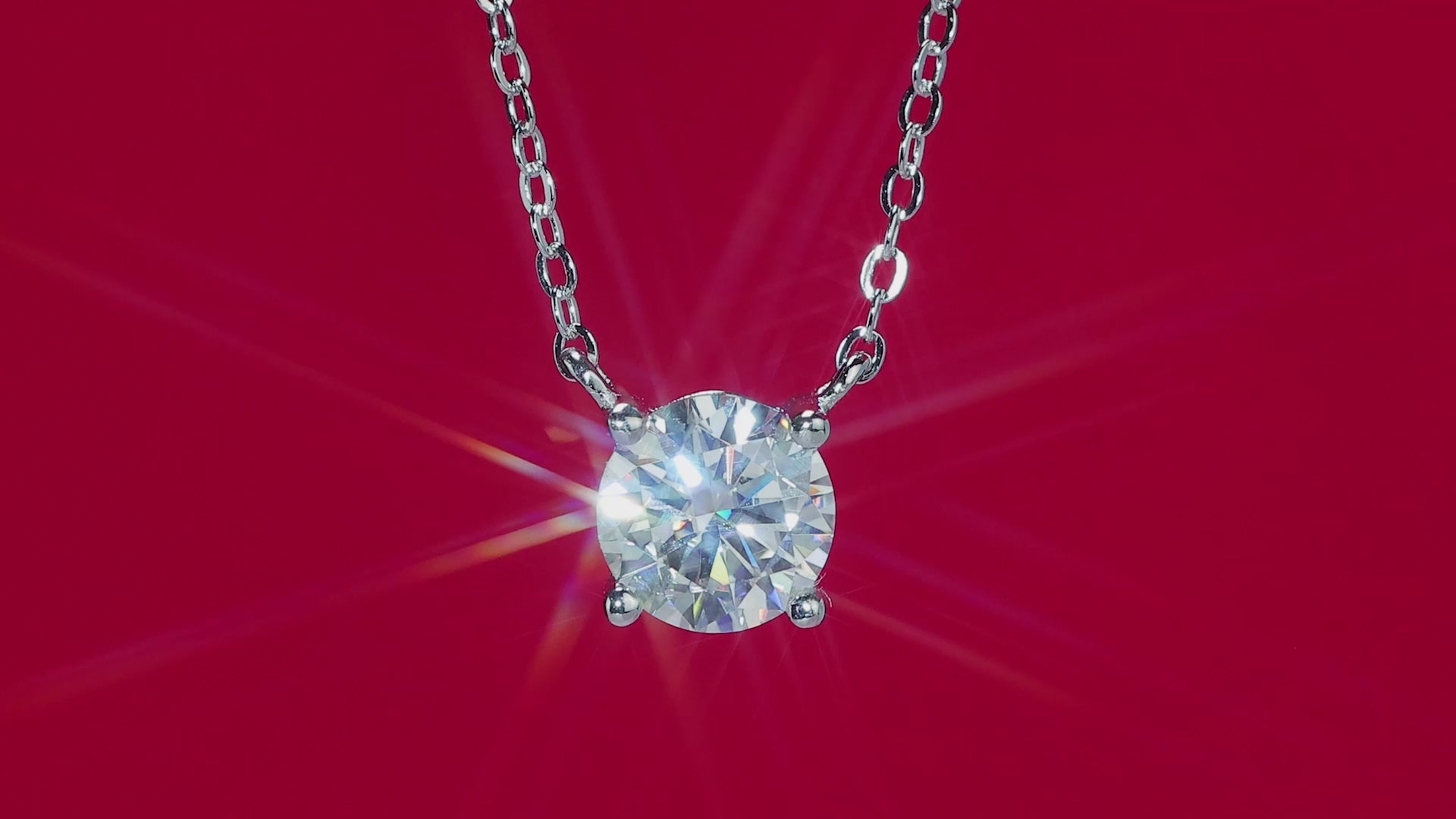 moissanite solitaire necklace 925 sterling silver minimalist luxury